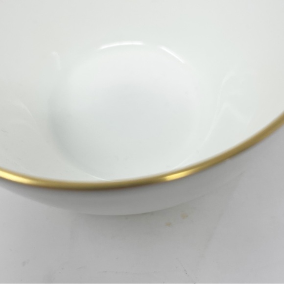 BOEHM 1988 The AT&T Rose Porcelain Serving Decorative Bowl W/ Gold Trim 4.5” - Picture 4 of 6